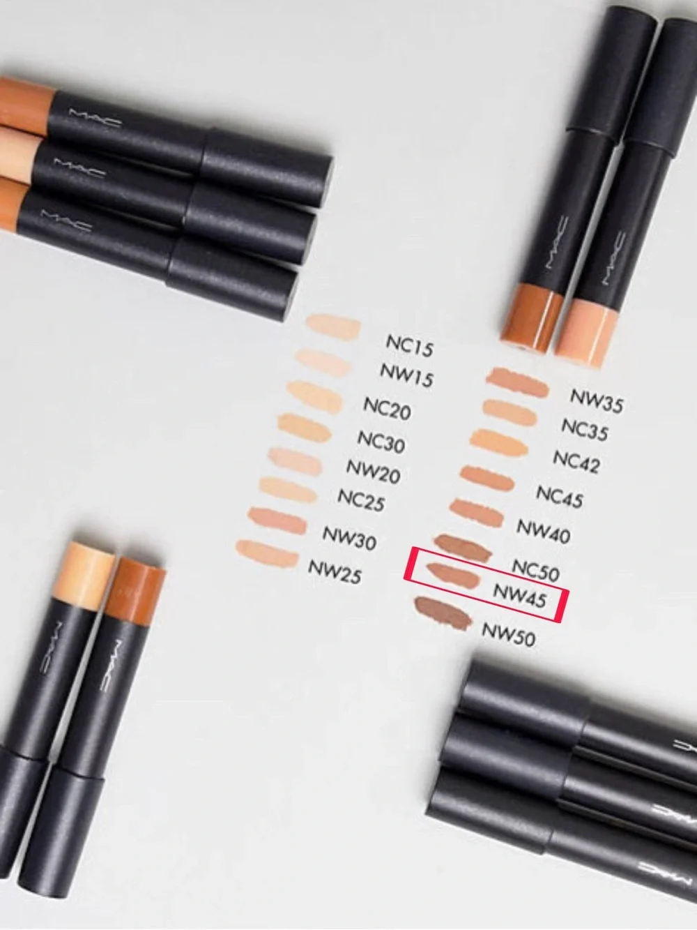 (DISCONTINUED) MAC Cosmetics Studio Fix Perfecting Stick - 0.09 oz, NW 45